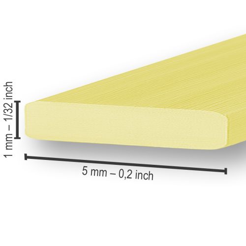 Artículo Alambre plano aluminio dorado 5mm 10m