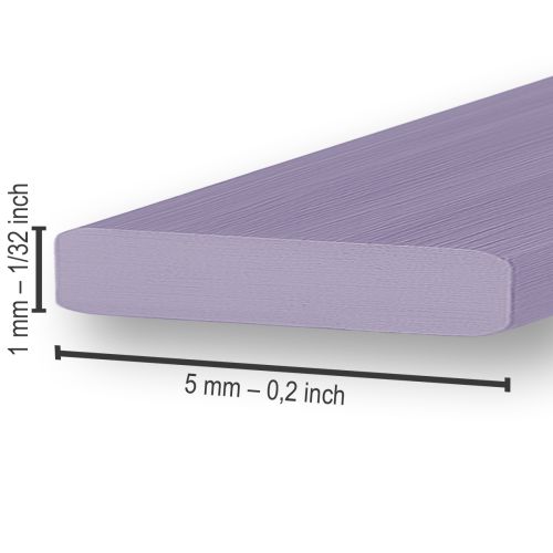 Artículo Alambre plano aluminio lavanda 5mm 10m
