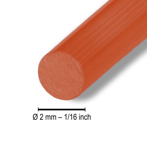 Artículo Alambre de aluminio Ø2mm 500g 60m naranja