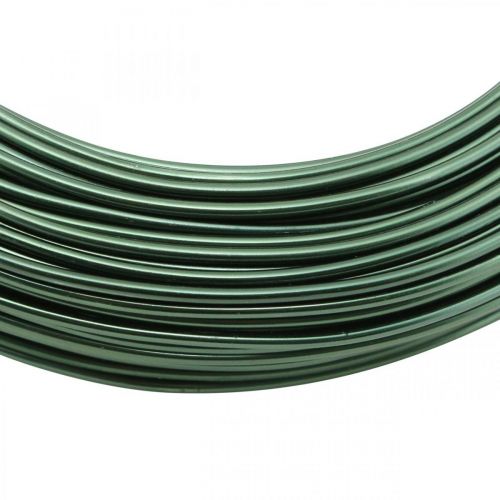 Hilo Aluminio Ø2mm Verde Petróleo Redondo 480g