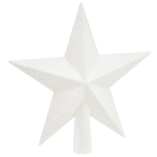 Adorno para árbol blanco brillante de 19 cm: irrompible y brillante, perfecto para elegantes decoraciones navideñas
