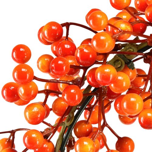 Artículo Corona de bayas anillo decorativo bayas rojo naranja artificial Ø30cm