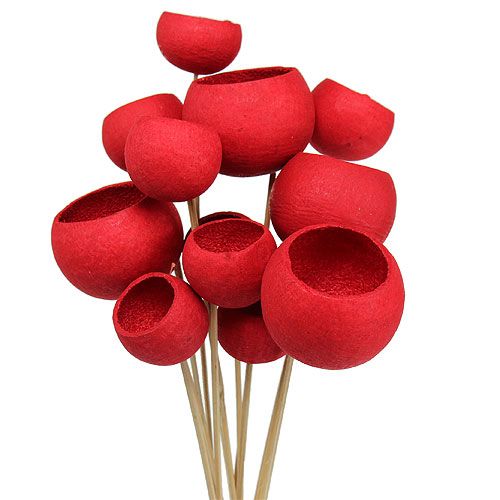 Artículo Campana Copa en palo Mix Rojo 15uds
