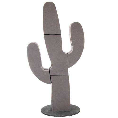 Artículo Figura de cactus de espuma floral, negra, 38 cm x 74 cm