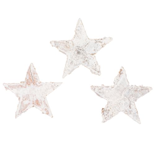 Mini estrellas de abedul de 2 cm a 2,5 cm, blanqueadas, 150 unidades. comprar | Floristik24.es
