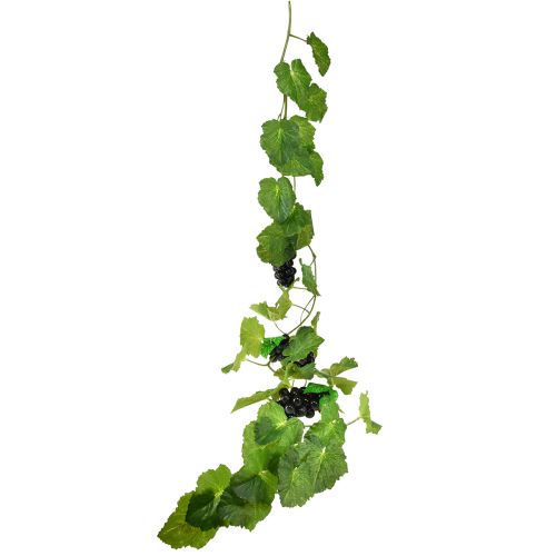 Artículo Guirnalda de hojas decoración uvas verde azul 169x10x15cm