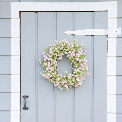 Floristik24 Corona de flores artificiales corona de puerta decoración de pared Ø30cm H6cm