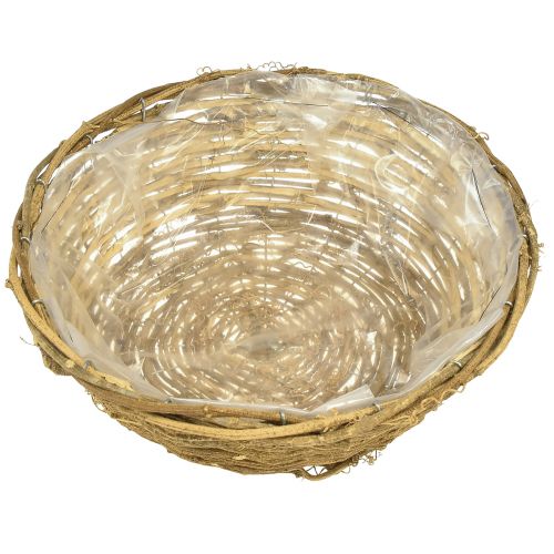 Artículo Cuenco de flores cuenco decorativo natural con enredaderas Ø31cm H11cm