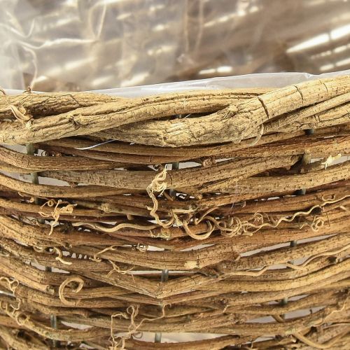 Artículo Cesta para plantas de vid ovalada natural 49,5x22x13cm