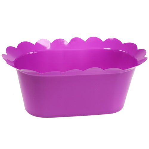 Floristik24 Culo ovalado de flor de maceta de plástico. 21cm x 11cm x 9.5cm 10 piezas
