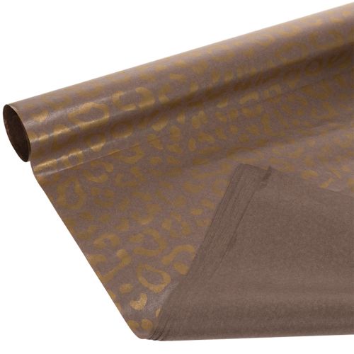 Seda floral con estampado de leopardo, color marrón, resistente a la humedad, 50x75cm, 20 unidades. comprar | Floristik24.es
