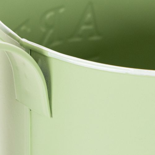 Maceta, regadera decorativa, maceta de zinc verde menta, Ø16,5 cm | Floristik24.es