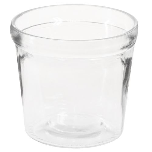 Macetero macetero de cristal transparente Ø11cm H10,5cm 2uds