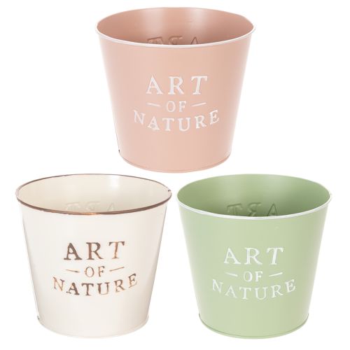 Maceta de zinc Art of Nature, varios colores, Ø17,5 cm H15 cm comprar | Floristik24.es