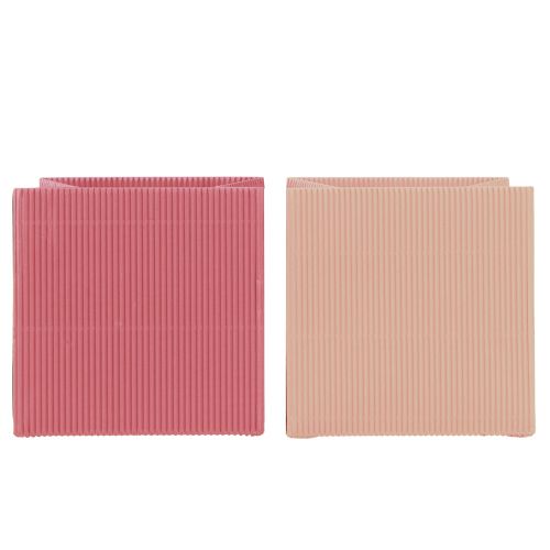 Artículo Bolsa de flores bolsa de papel con lámina rosa salmón 10,5cm 6uds