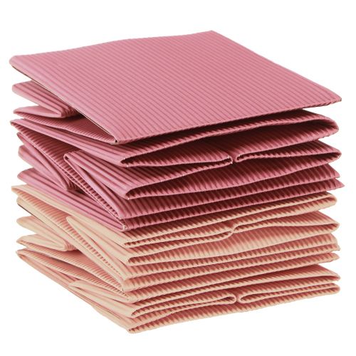 Artículo Bolsa de flores bolsa de papel con lámina rosa salmón 10,5cm 6uds