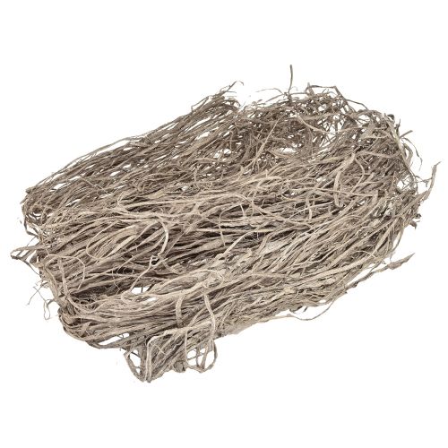 Artículo Fibras decorativas para manualidades marrón natural blanco materiales naturales 500g