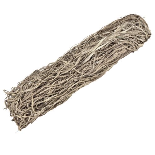 Artículo Fibras decorativas para manualidades marrón natural blanco materiales naturales 500g