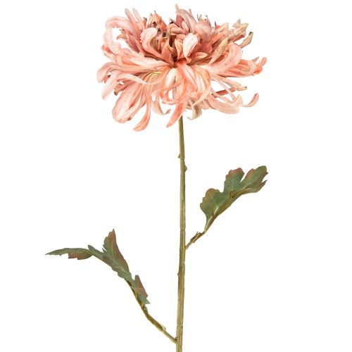 Floristik24 Crisantemos Rosa Salmón Artificial Ø13cm L72cm 2ud