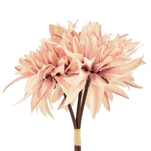 Dalia flores artificiales flor rosa Ø15cm L28cm 3 piezas