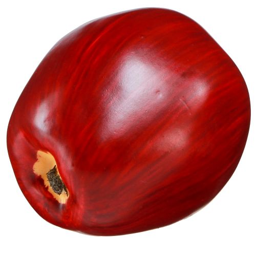 Artículo Deco manzana roja Deco fruta Ø8cm H9.5cm Red Delicious 4 piezas