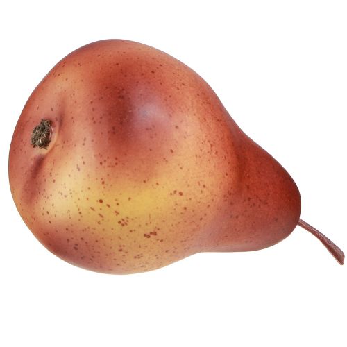 Artículo Pera decorativa amarillo marrón para otoño Acción de Gracias Ø8,5cm 4 piezas