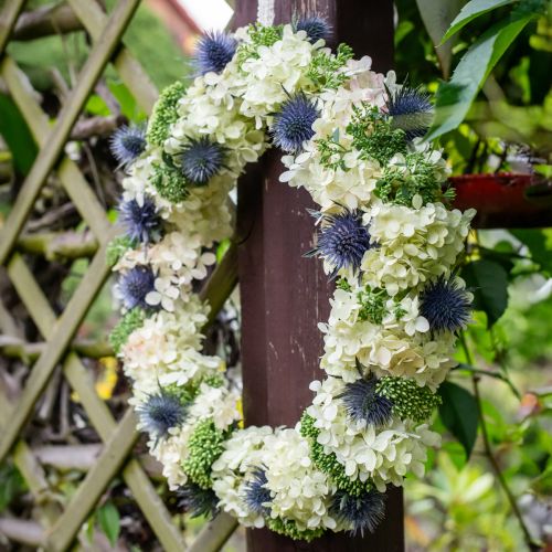 Artículo Hortensia decorativa hortensia bola de nieve blanca artificial 65cm