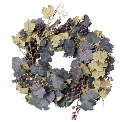 Artículo Corona decorativa hojas de parra y uvas corona de otoño enredaderas Ø60cm