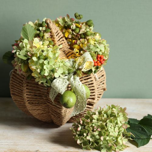 Floristik24 Calabaza decorativa rafia natural rústica decoración otoñal Ø25cm H25cm
