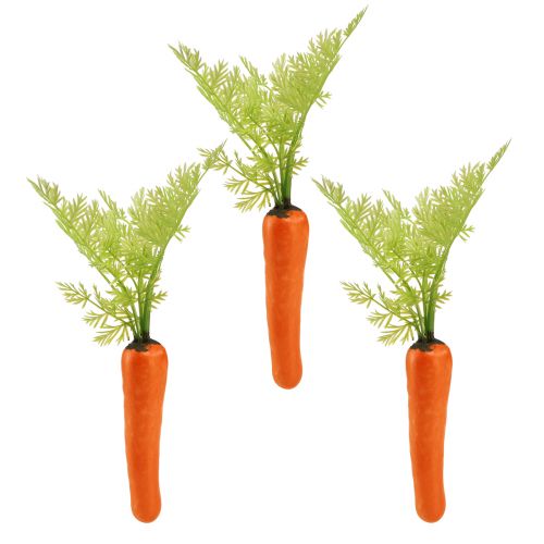 Artículo Zanahorias decorativas vegetales artificiales L30cm 3 piezas