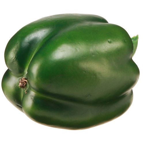 Artículo Maniquí de comida verde pimiento decorativo vegetal Al. 10 cm