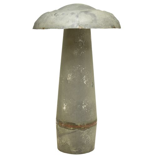 Floristik24 Seta decorativa de metal decoración otoñal verde óxido vintage 36cmx62cm