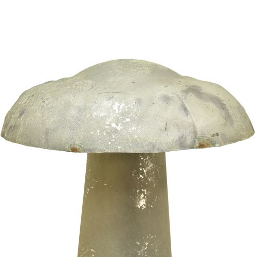 Floristik24 Seta decorativa de metal decoración otoñal verde óxido vintage 36cmx62cm