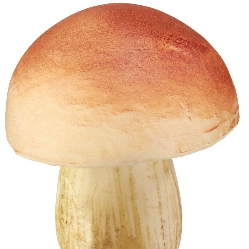 Artículo Setas decorativas en palos pequeñas y grandes marrón Al. 10/11,5 cm 8 piezas