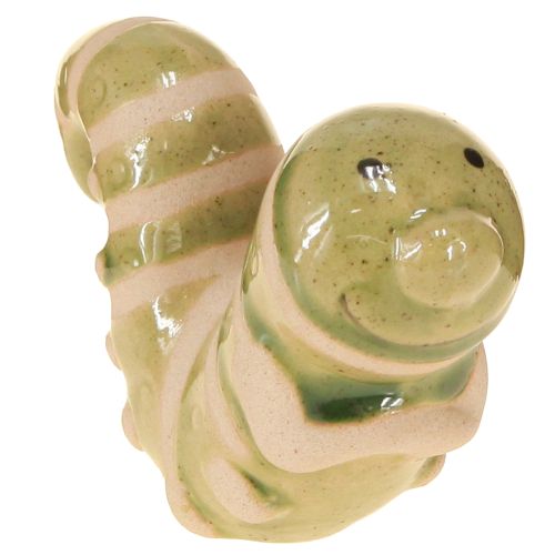 Artículo Divertida decoración de gusanos de cerámica oruga colgante maceta decorativa 9x6cm 2 piezas