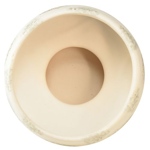 Artículo Cuenco decorativo cerámica con base crema gris verde Ø17cm 10cm