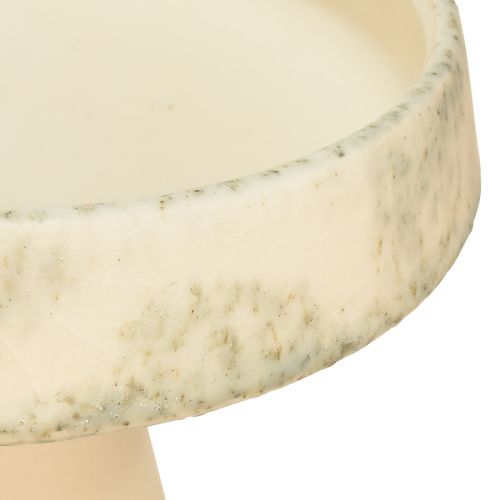 Artículo Cuenco decorativo cuenco de cerámica crema gris-verde Ø20cm H16cm
