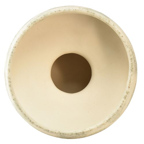 Artículo Cuenco decorativo cuenco de cerámica crema gris-verde Ø20cm H16cm