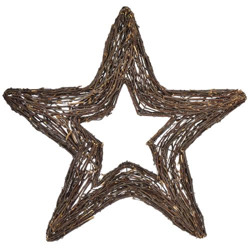 Floristik24 Estrellas decorativas para colgar estrellas de sauce natural 48cm 2ud