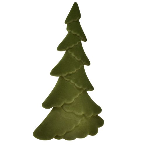 Artículo Abeto decorativo árbol de Navidad flocado verde 60cm
