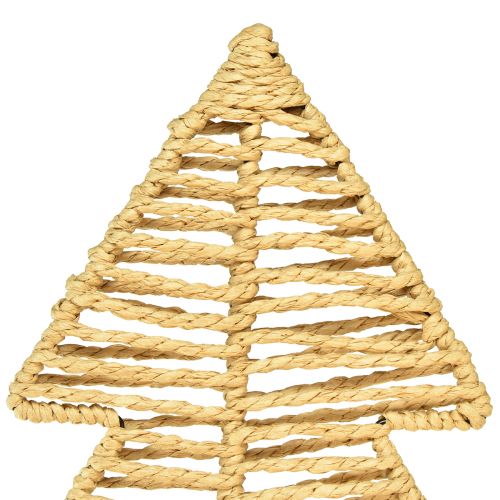 Artículo Árbol de Navidad decorativo rafia metal natural negro 30×11,5×60cm