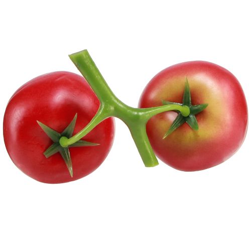 Artículo Tomates decorativos 2 tomates artificiales en panoja Ø6cm L15cm