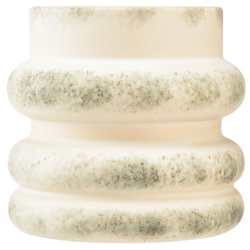 Artículo Jardinera decorativa para arreglos secos crema gris verdoso 16×16cm