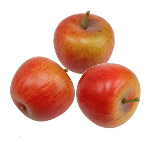 Floristik24 Manzanas decorativas naranja 4cm 6pcs