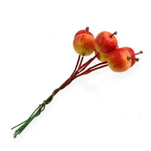 Floristik24 Mini manzanas 2cm en alambre 54pcs