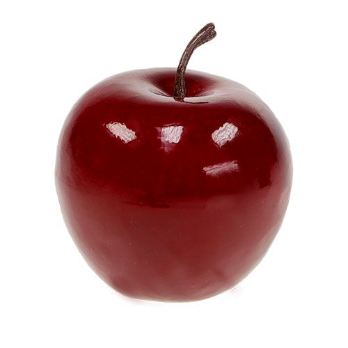 Floristik24 Deco manzana roja, brillante 6cm 6pcs