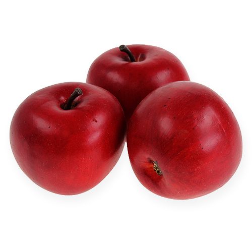 Manzana decorativa roja 6,5cm 12uds