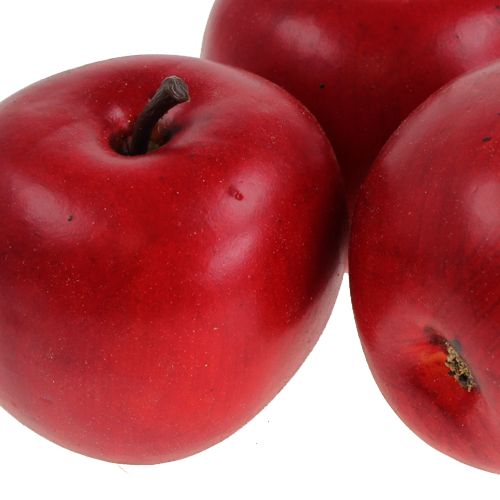 Artículo Manzana decorativa roja 6,5cm 12uds