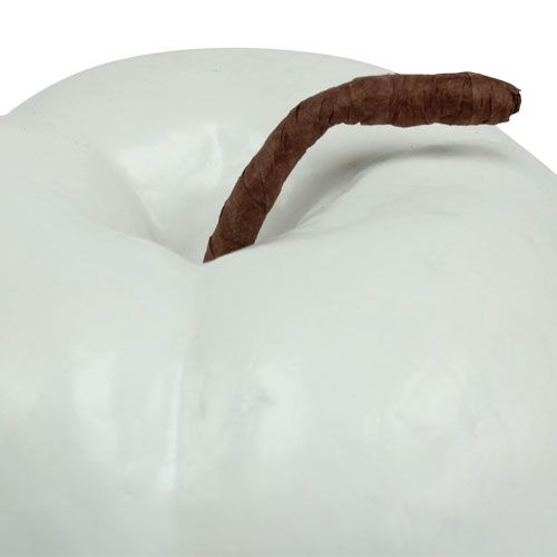 Artículo Fruta artificial Deco manzana blanca 18cm