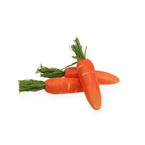 Floristik24 Zanahorias decorativas naranja 8cm 12pcs